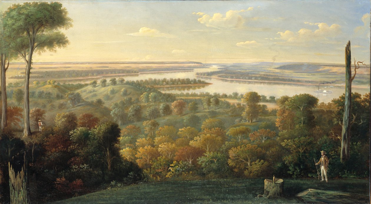 Az Ohio folyón kb. 1840. alkotó: Unbekannt