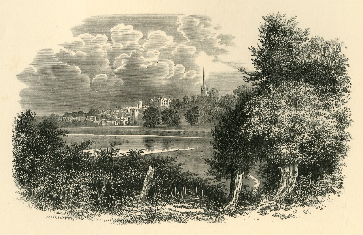 On the Wye, 1890. alkotó: Unbekannt