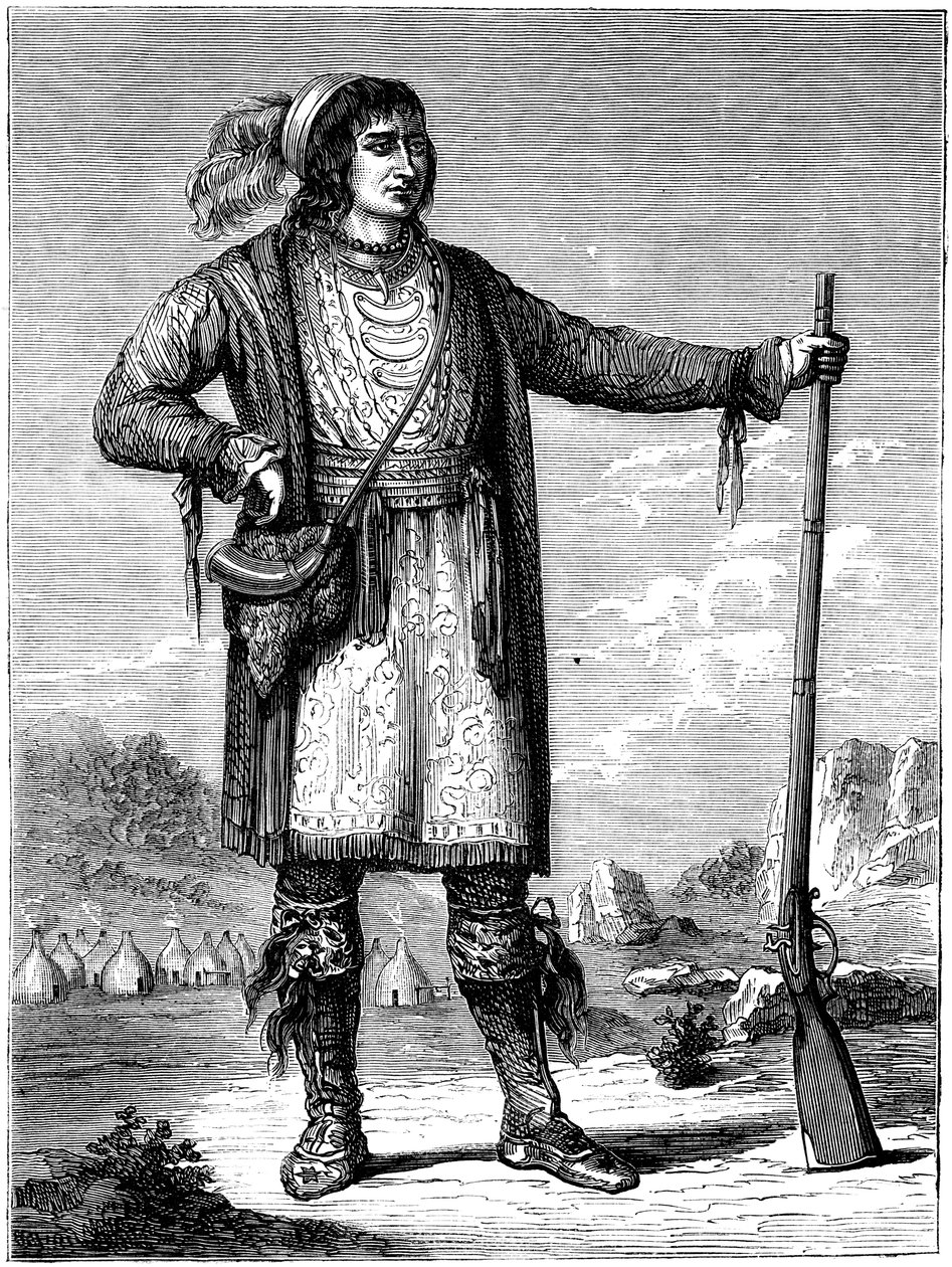 Osceola, a Seminoles főnöke, 1837 c1880 alkotó: Unbekannt
