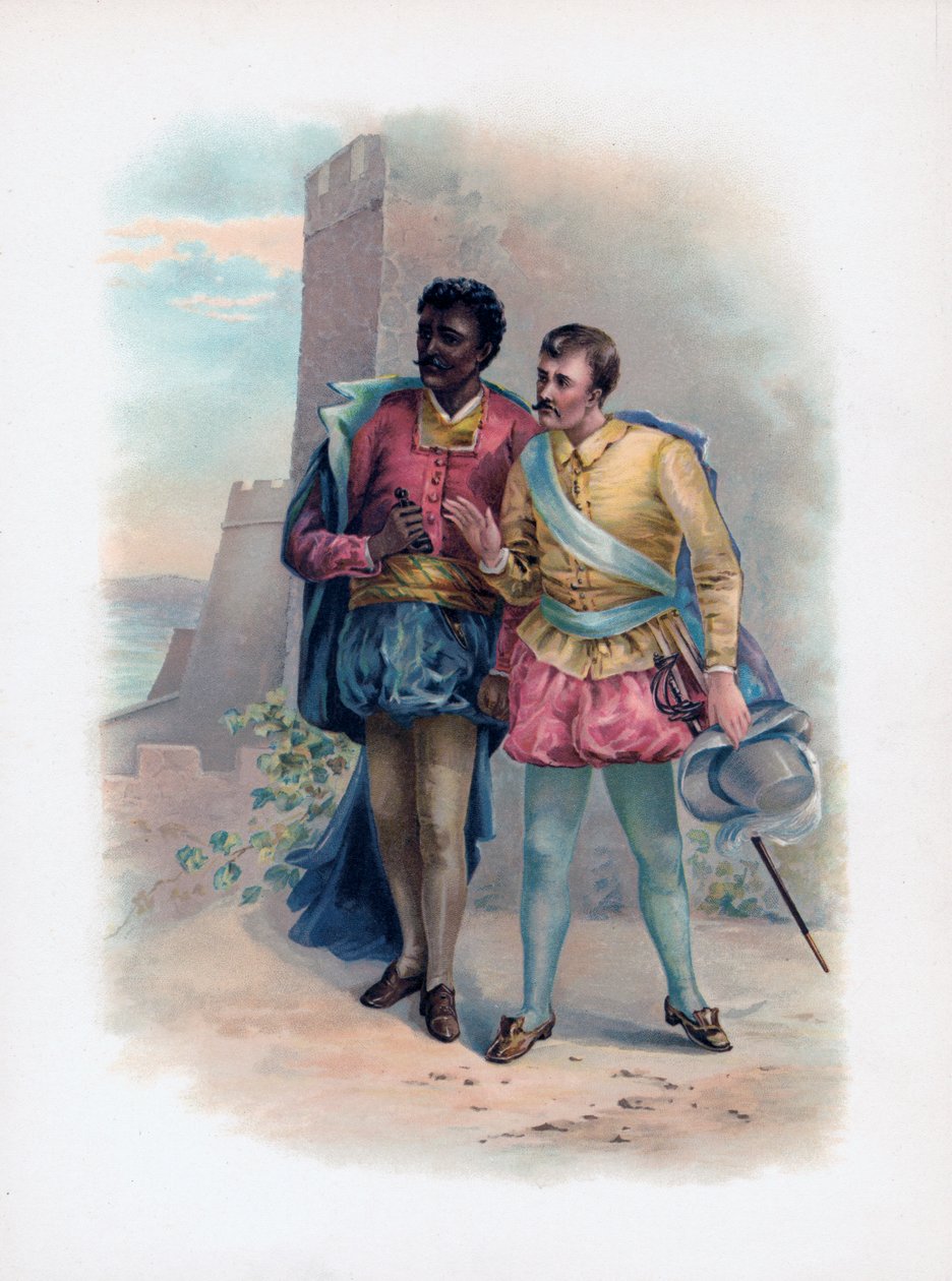 Othello és Iago, 1891 alkotó: Unbekannt