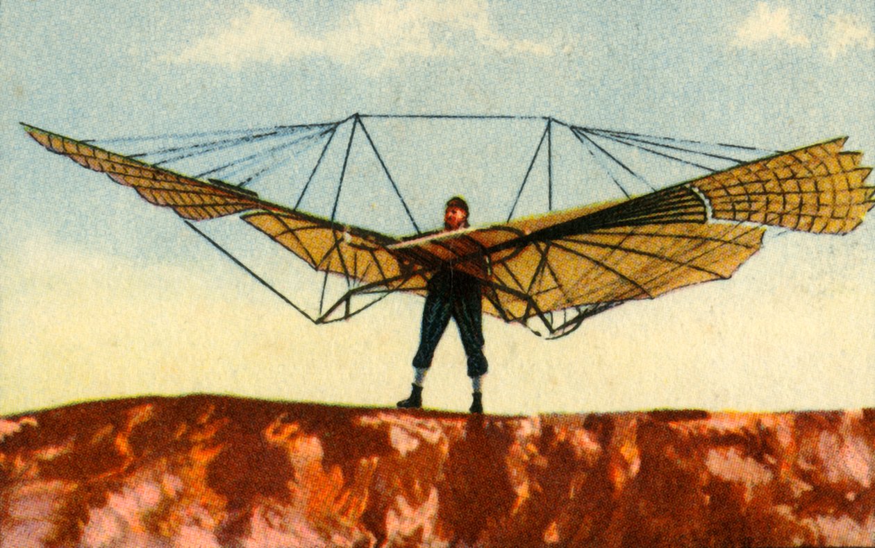 Otto Lilienthal vitorlázórepülője, 1890-es évek, 1932. alkotó: Unbekannt