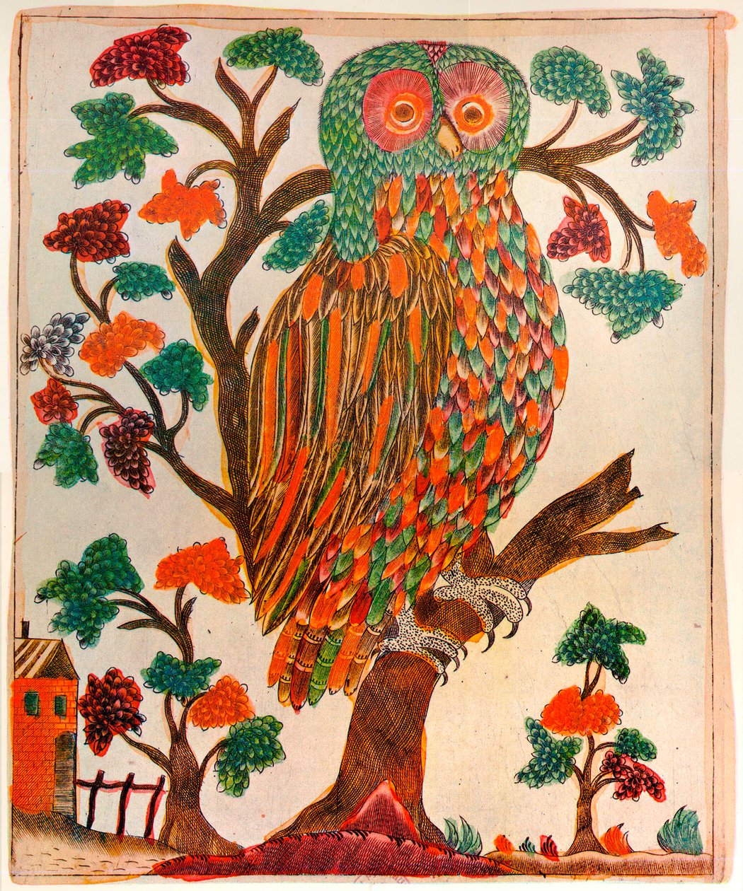 Bagoly, Lubok nyomat, 1800 alkotó: Unbekannt