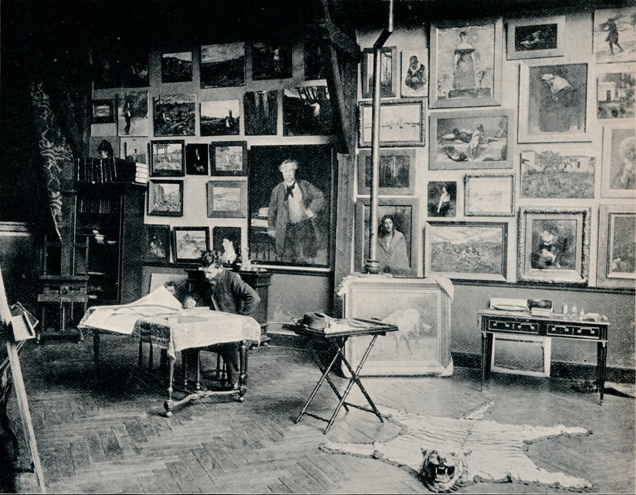 P. Roll műtermében, c1897 alkotó: Unbekannt