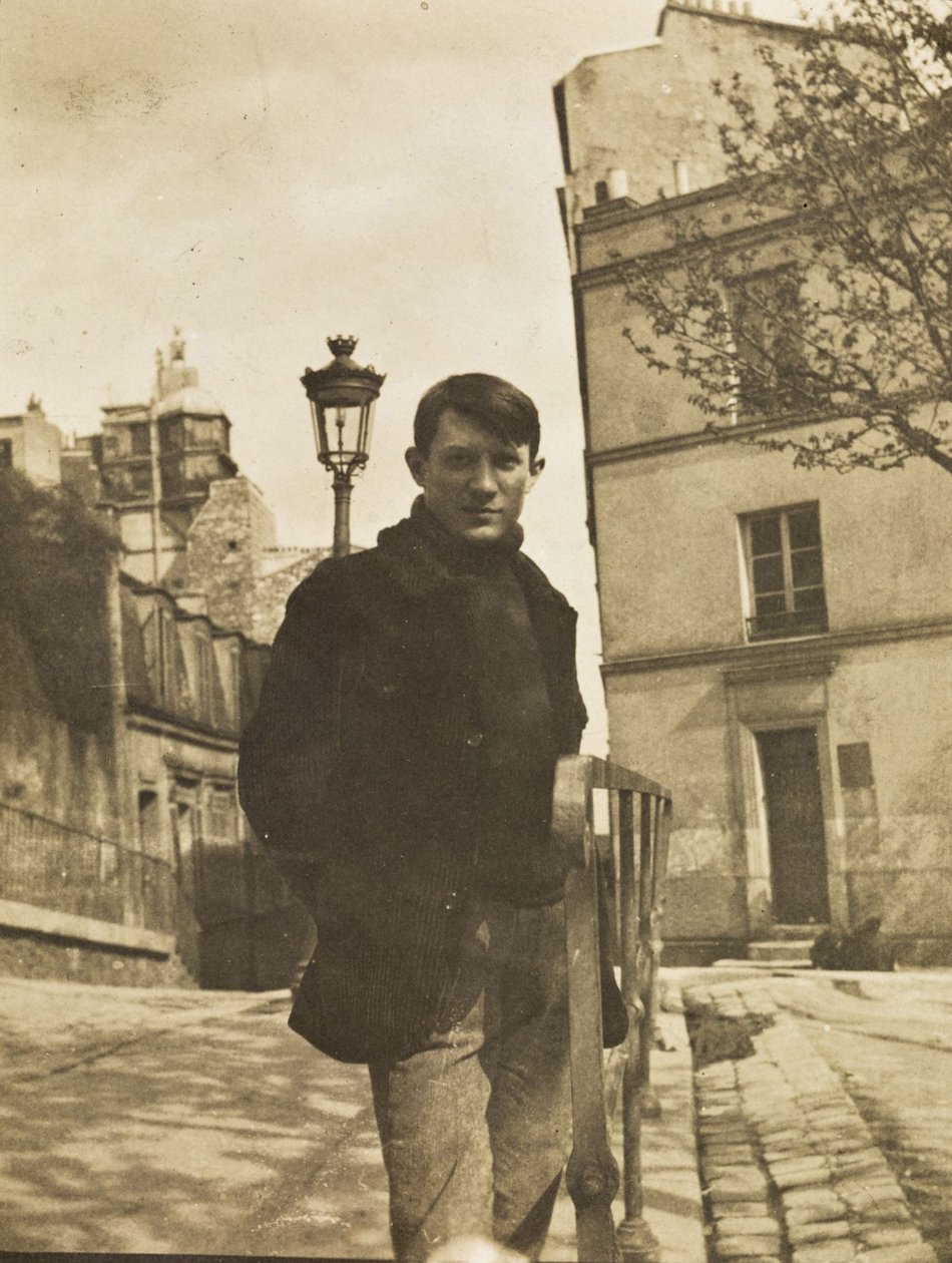 Pablo Picasso Ravignan helyen, Montmartre-ban, 1904. alkotó: Unbekannt