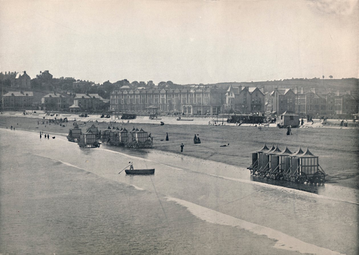Paignton – The Sands, a mólóról, 1895 alkotó: Unbekannt