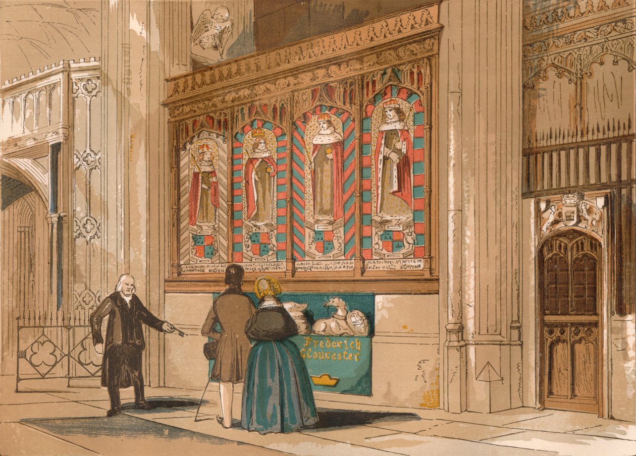 Painted Screen, St. Georges Chapel, c1845, 1864 alkotó: Unbekannt
