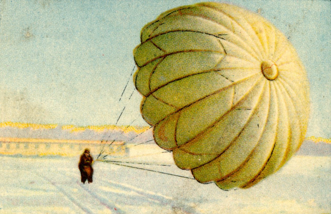 Ejtőernyős leszállás, 1932. alkotó: Unbekannt
