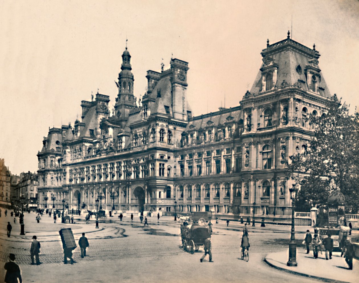 Párizs. - Városháza. -LL, c1910. alkotó: Unbekannt