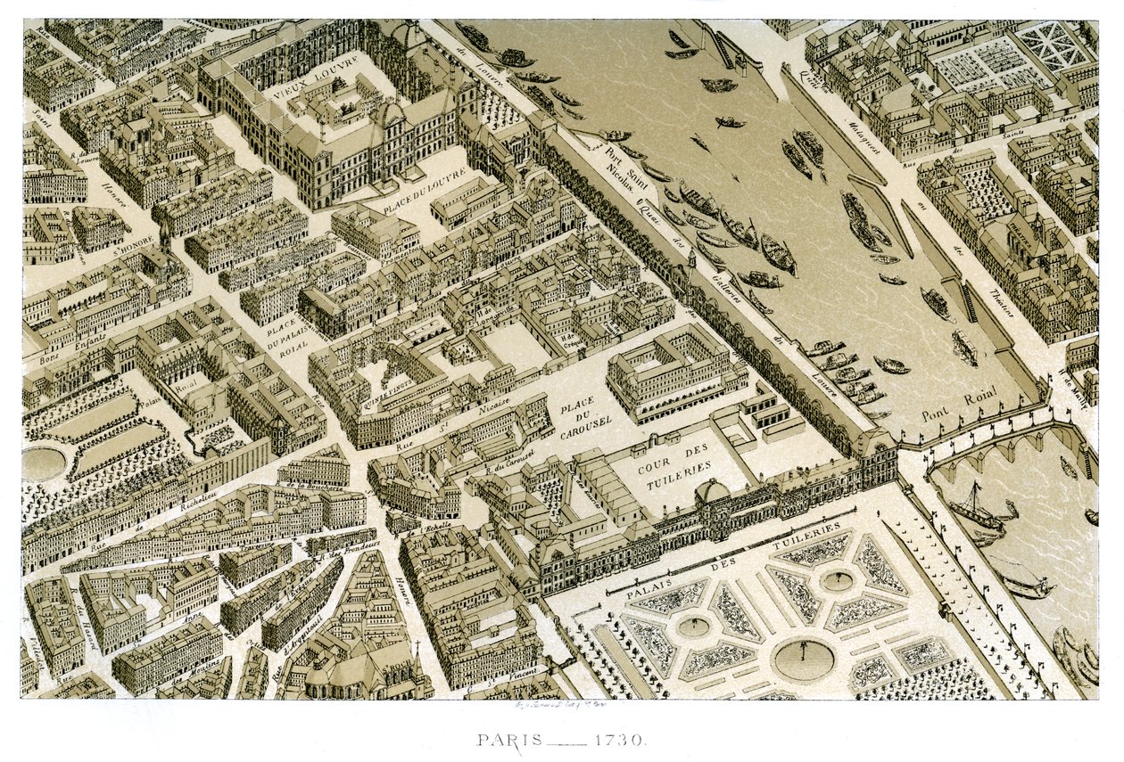 Párizs, Franciaország, 1730 alkotó: Unbekannt