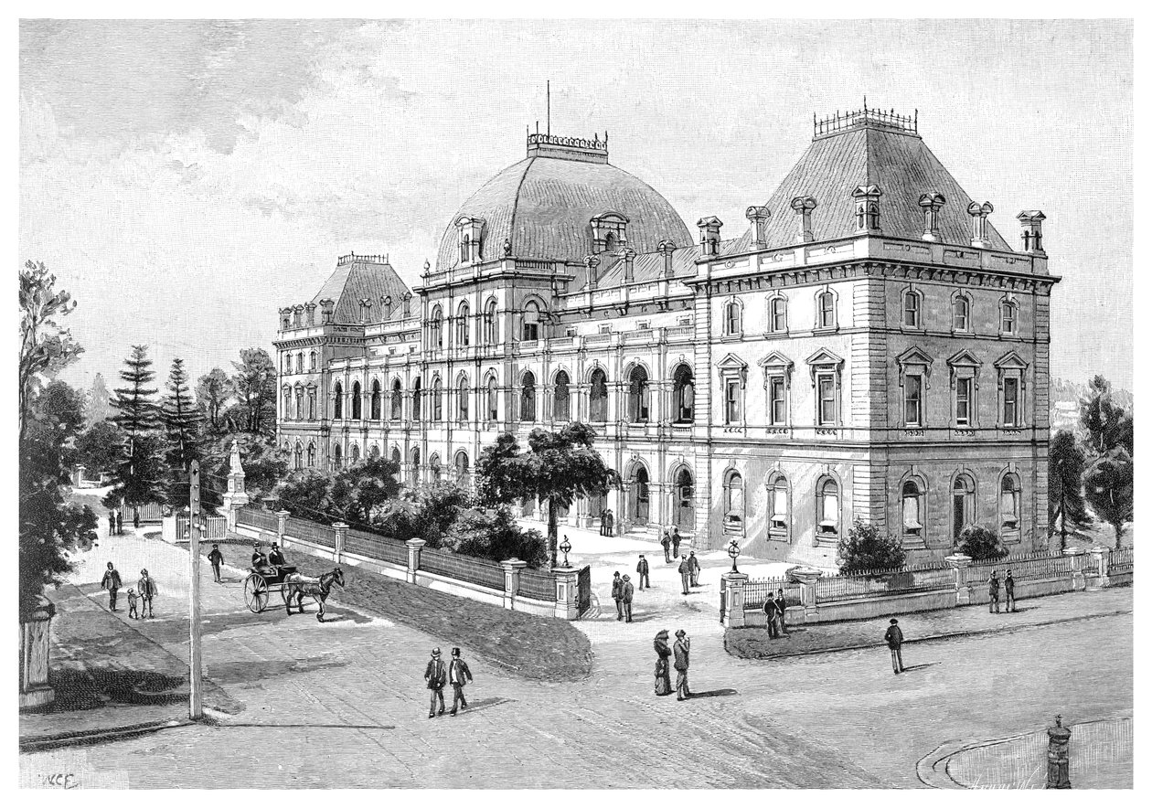 Parlament, Brisbane, Ausztrália, 1886 alkotó: Unbekannt