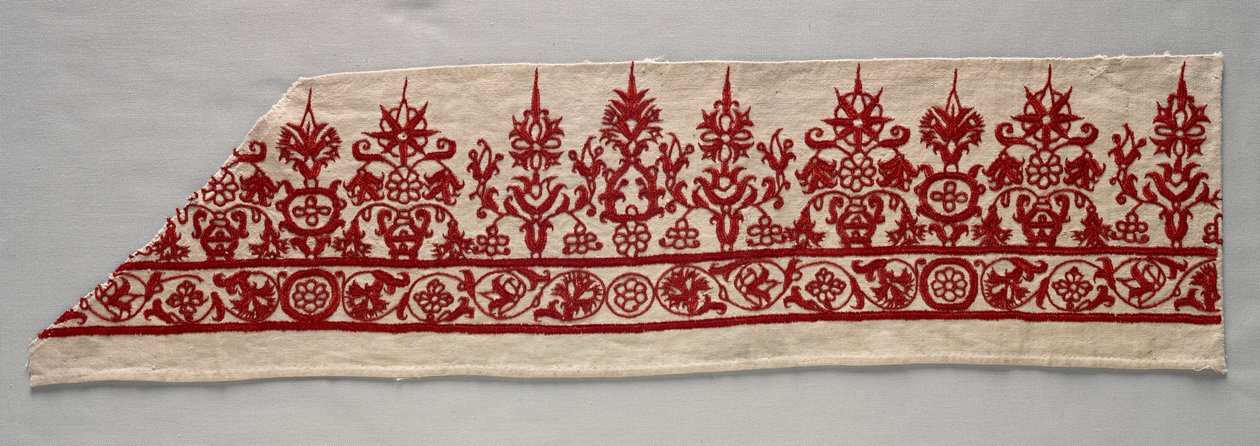 Szoknyaszegély része, 1800-as évek. alkotó: Unbekannt