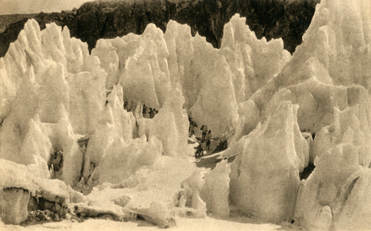 Az East Rongbuk-gleccser áthaladása, c1918-c1939. alkotó: Unbekannt