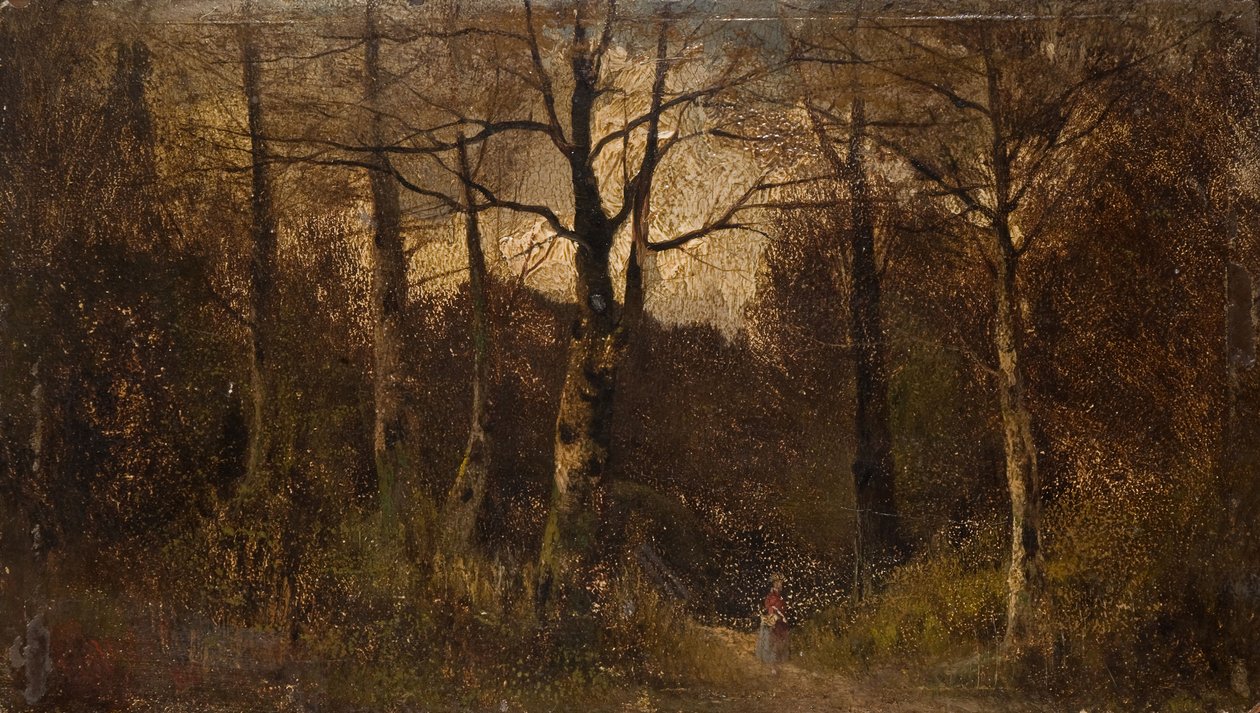 Út egy erdőn keresztül, 1900. alkotó: Unbekannt