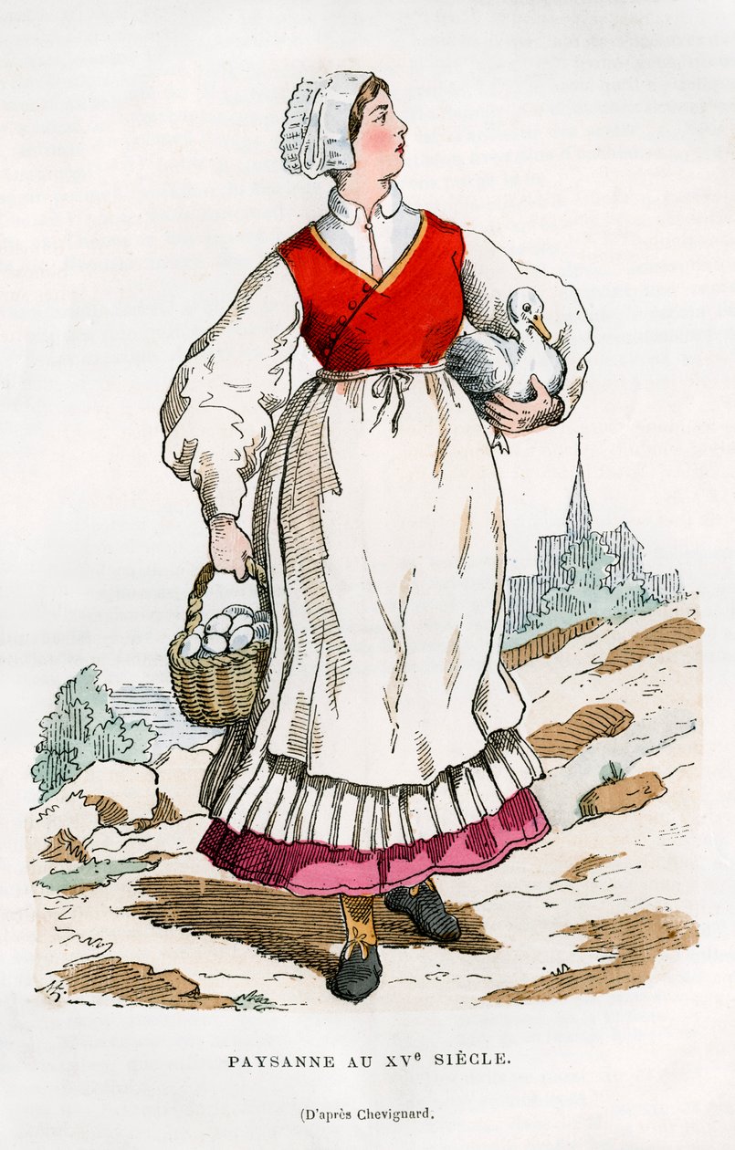 Parasztasszony, XV. század 1882-1884 alkotó: Unbekannt