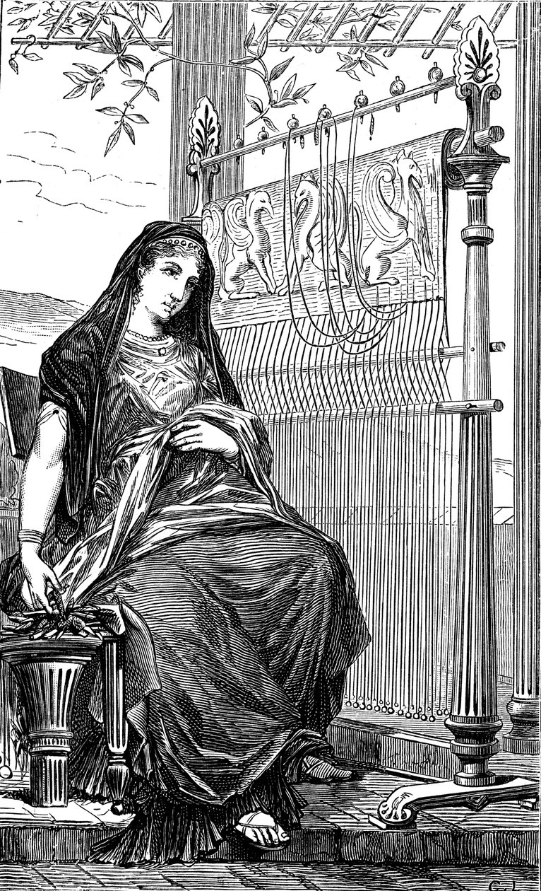 Penelope és szövőszéke, 1886 alkotó: Unbekannt