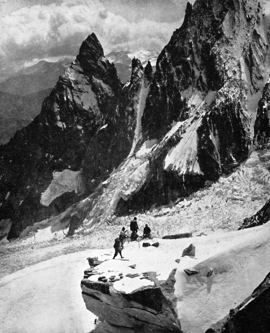 Peteret-gerinc, Mont Blanc, Franciaország, XX. század eleje alkotó: Unbekannt