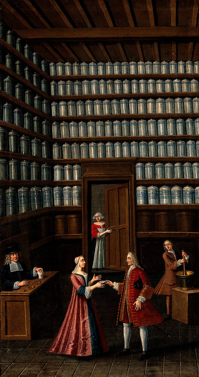 Gyógyszertár, 1700 alkotó: Unbekannt