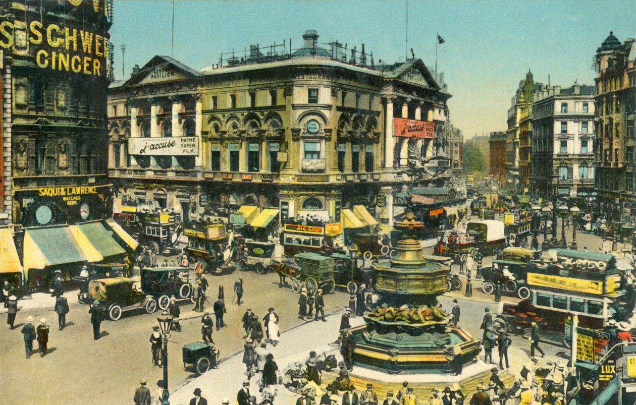 Piccadilly Circus, London, 1910. alkotó: Unbekannt