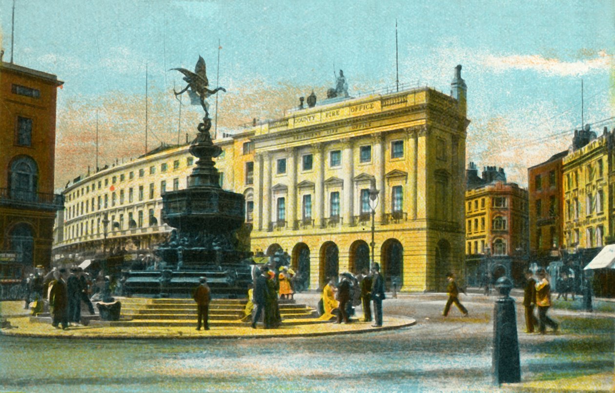 Piccadilly Circus, London, 1910. alkotó: Unbekannt