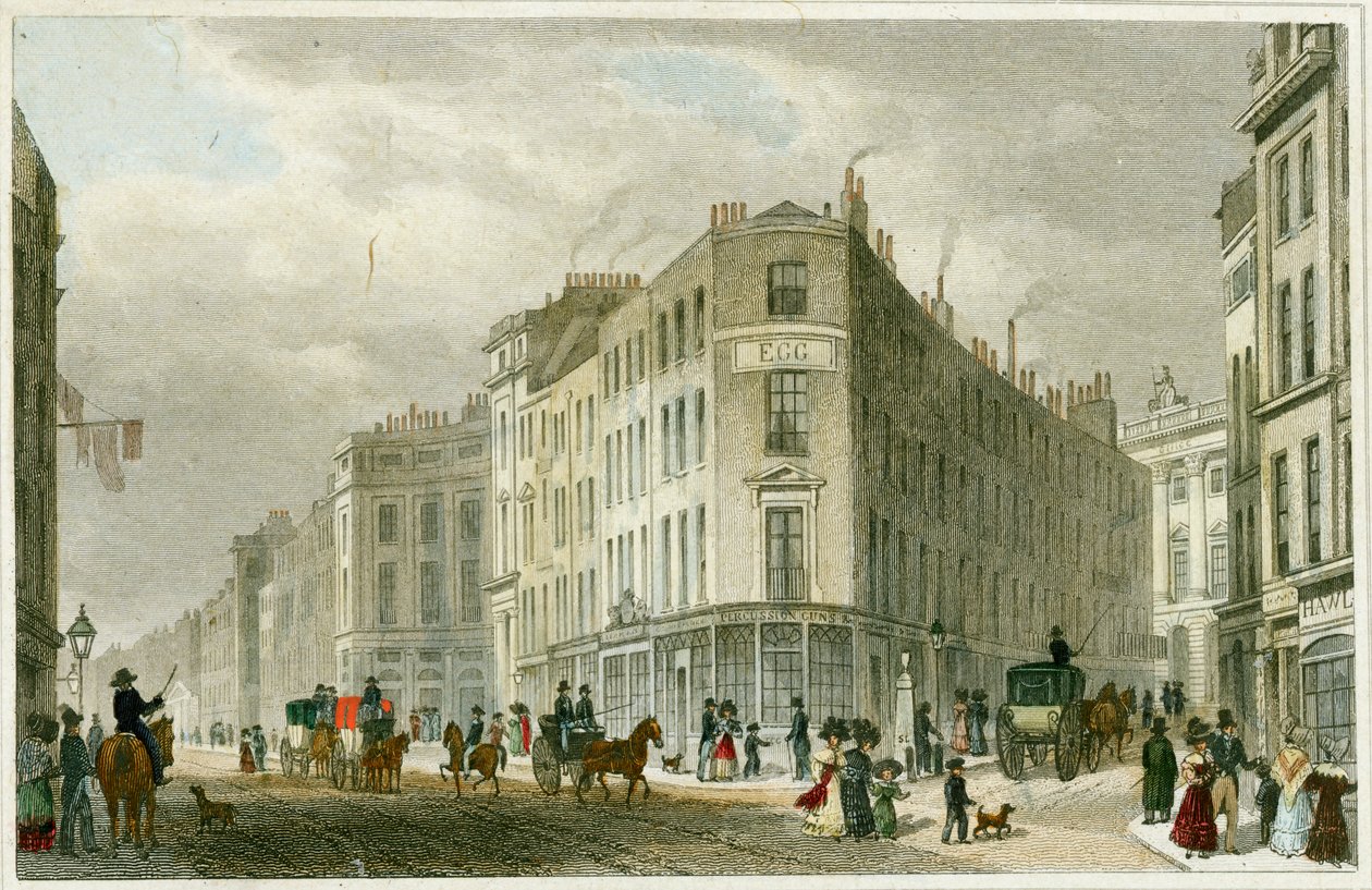 Piccadilly, London, 1830 alkotó: Unbekannt