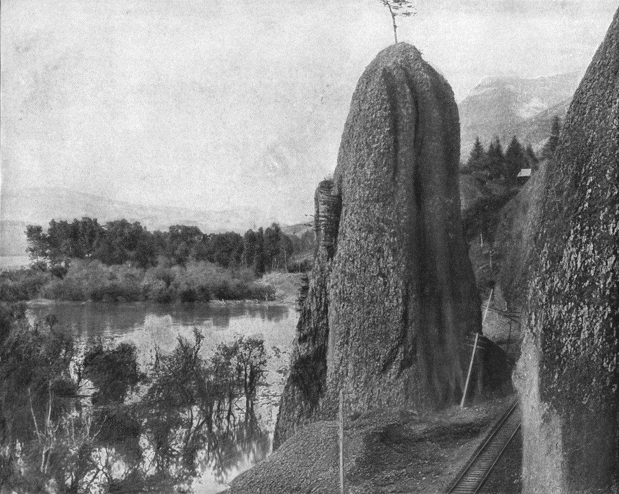 Pillars of Hercules, Columbia River, USA, 1900 körül. alkotó: Unbekannt