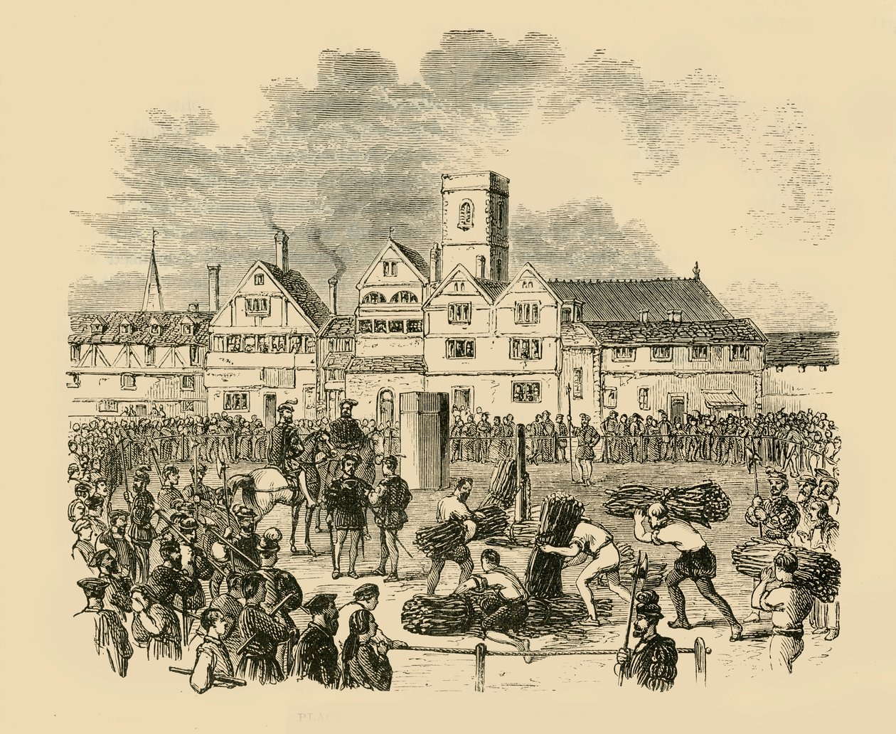 A kivégzés helye, Old Smithfield, 1890. alkotó: Unbekannt