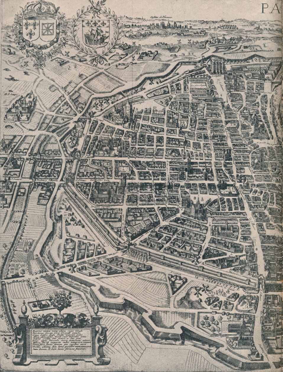 Párizs terve, 1630, 1915 alkotó: Unbekannt