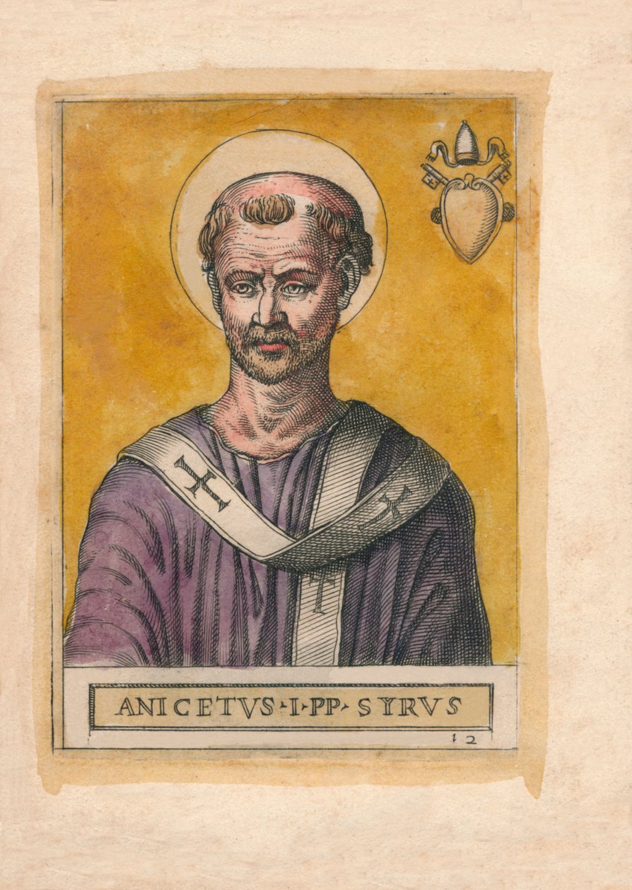 Anicetus pápa. alkotó: Unbekannt
