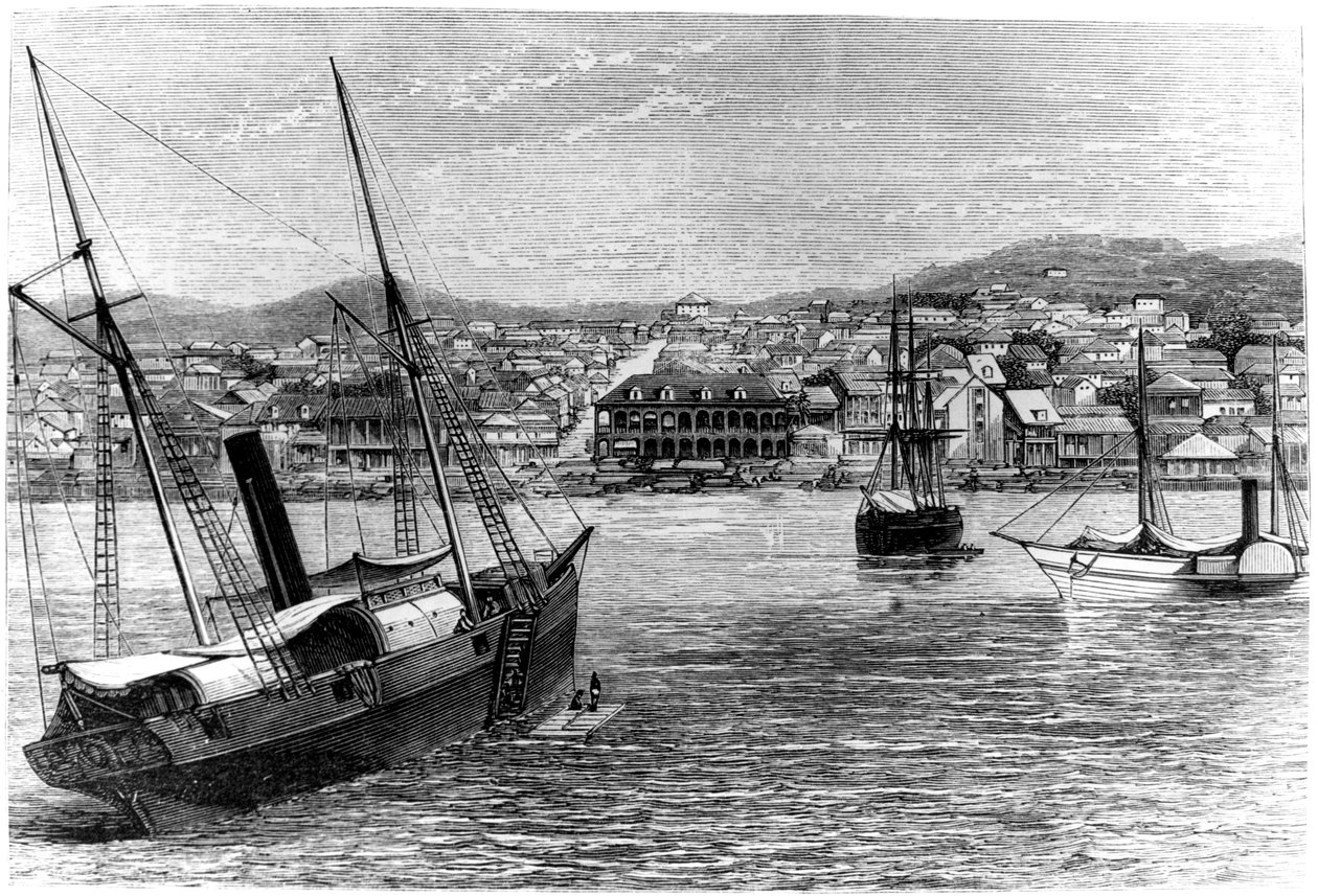 Port au Prince, Haiti, 1873 alkotó: Unbekannt