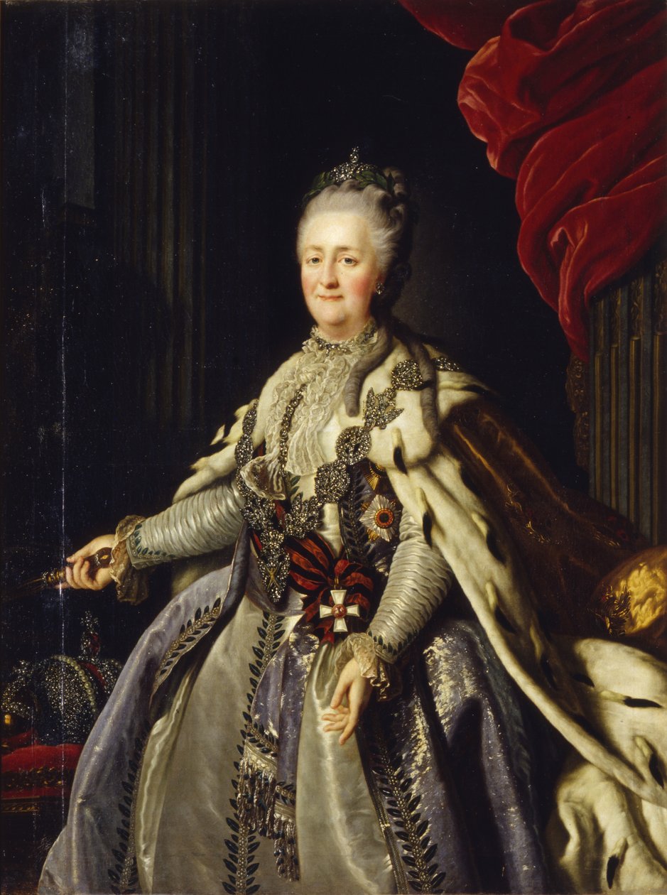 II. Katalin császárné portréja 1729-1796 alkotó: Unbekannt