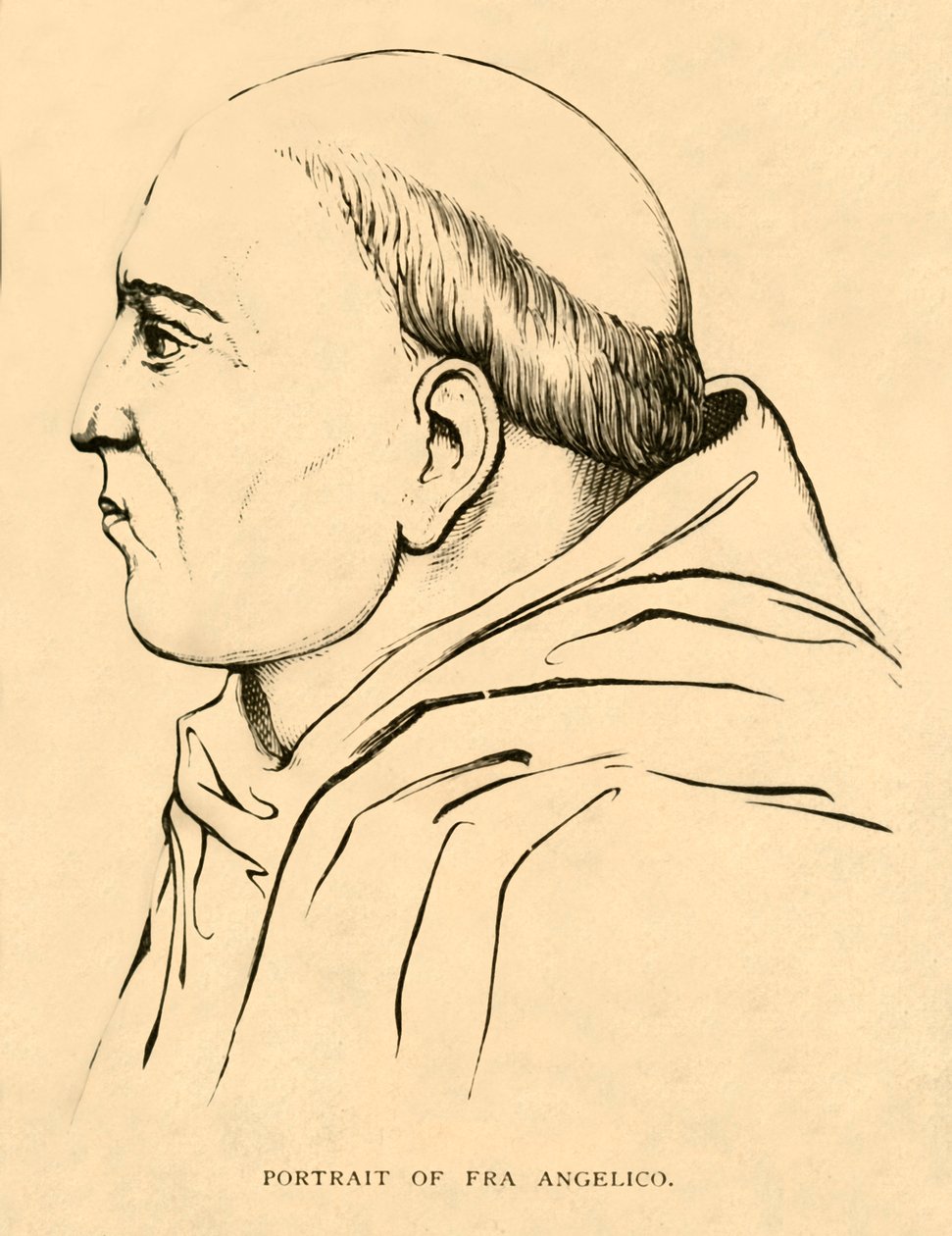 Fra Angelico portréja, 1881. alkotó: Unbekannt