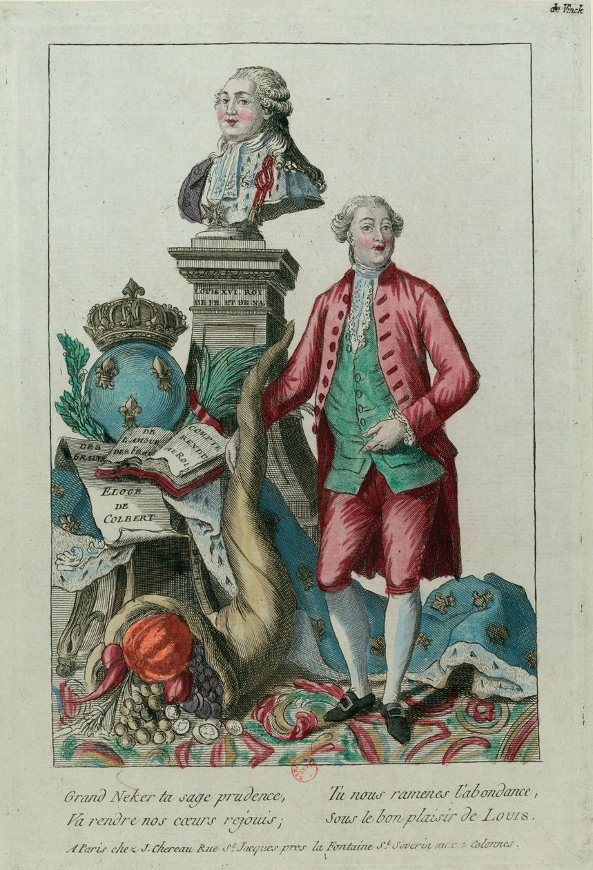 Jacques Necker portréja 1732-1804, 1781. alkotó: Unbekannt