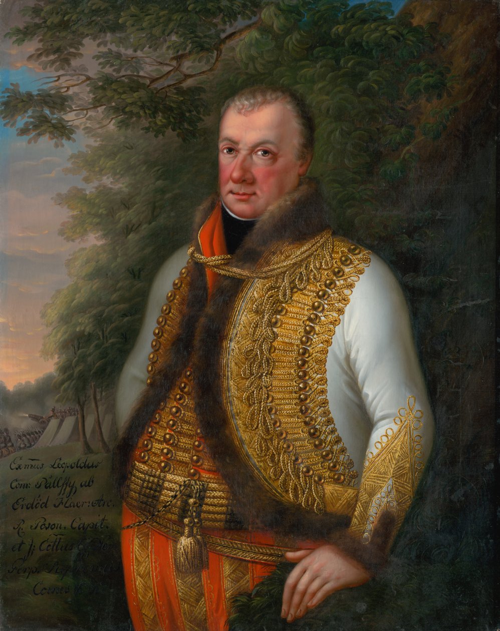 Portrait of Leopold Pálfy in a Landscape alkotó: Unbekannt