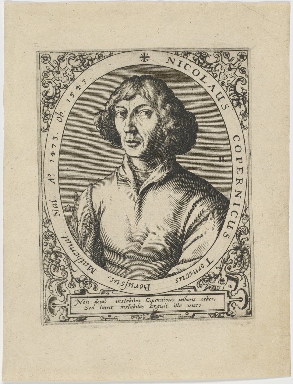 Nikolaus Kopernikusz portréja 1473-1543, 1598. alkotó: Unbekannt