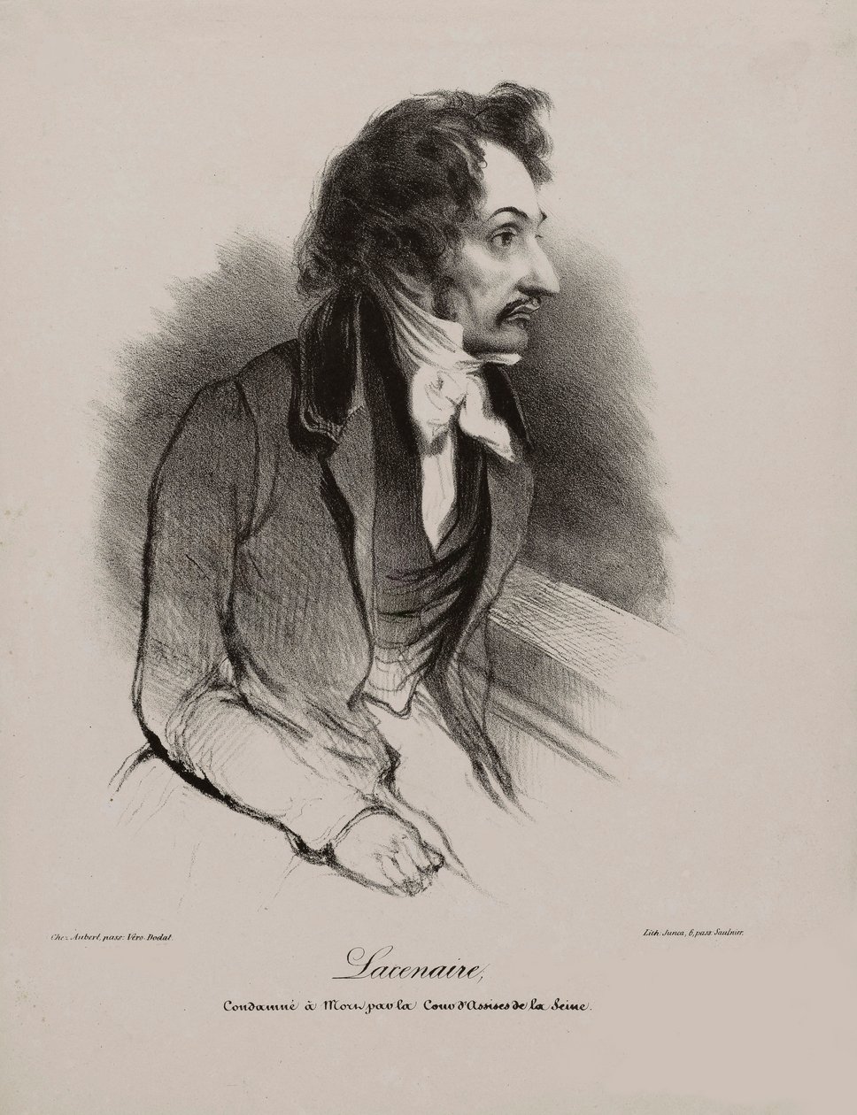 Pierre-Francois Lacenaire portréja, 1835. alkotó: Unbekannt