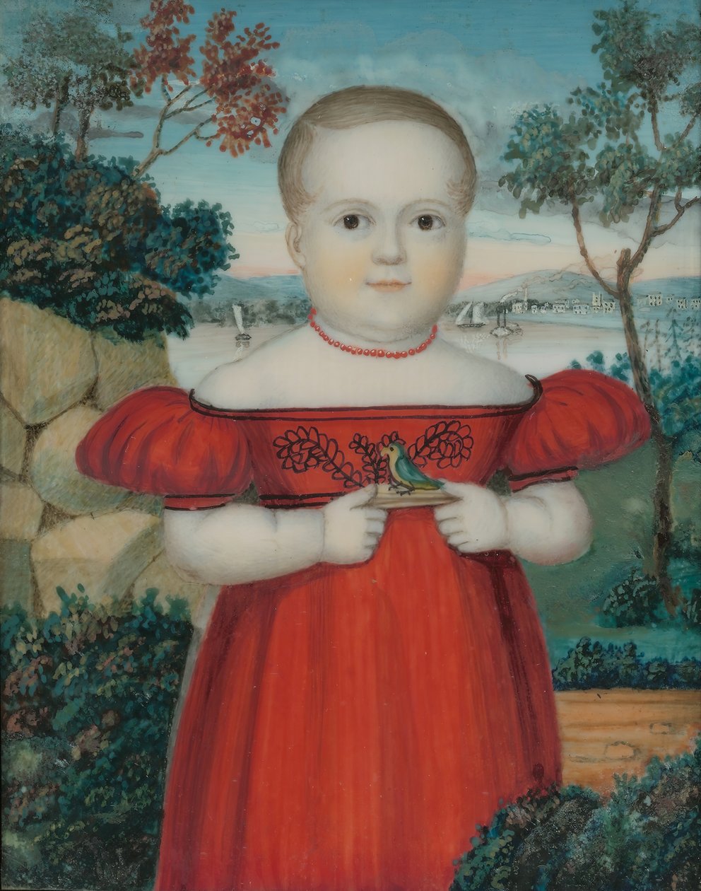 Fiúportré, 1840-es évek. alkotó: Unbekannt