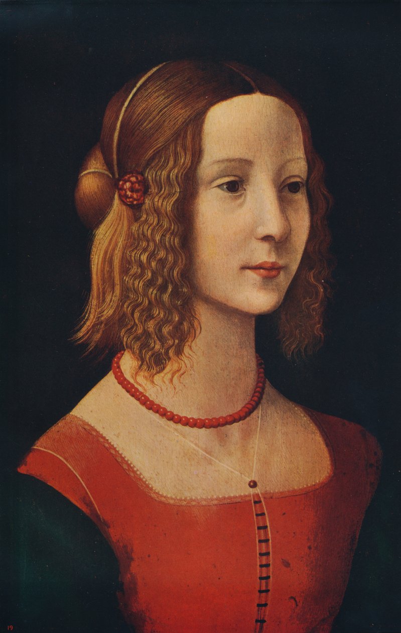 Egy lány portréja, c1490, c1915 alkotó: Unbekannt