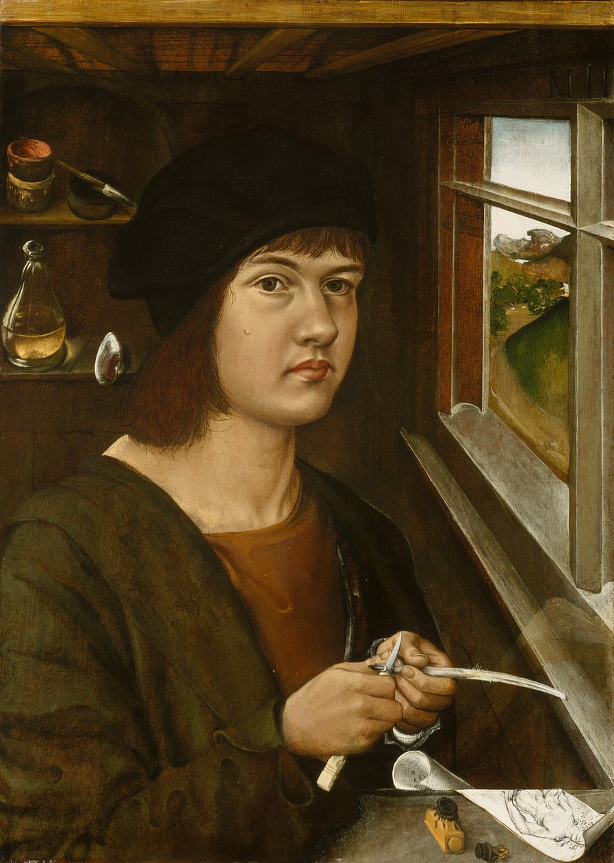 Egy fiatal művész portréja, c. 1500. alkotó: Unbekannt