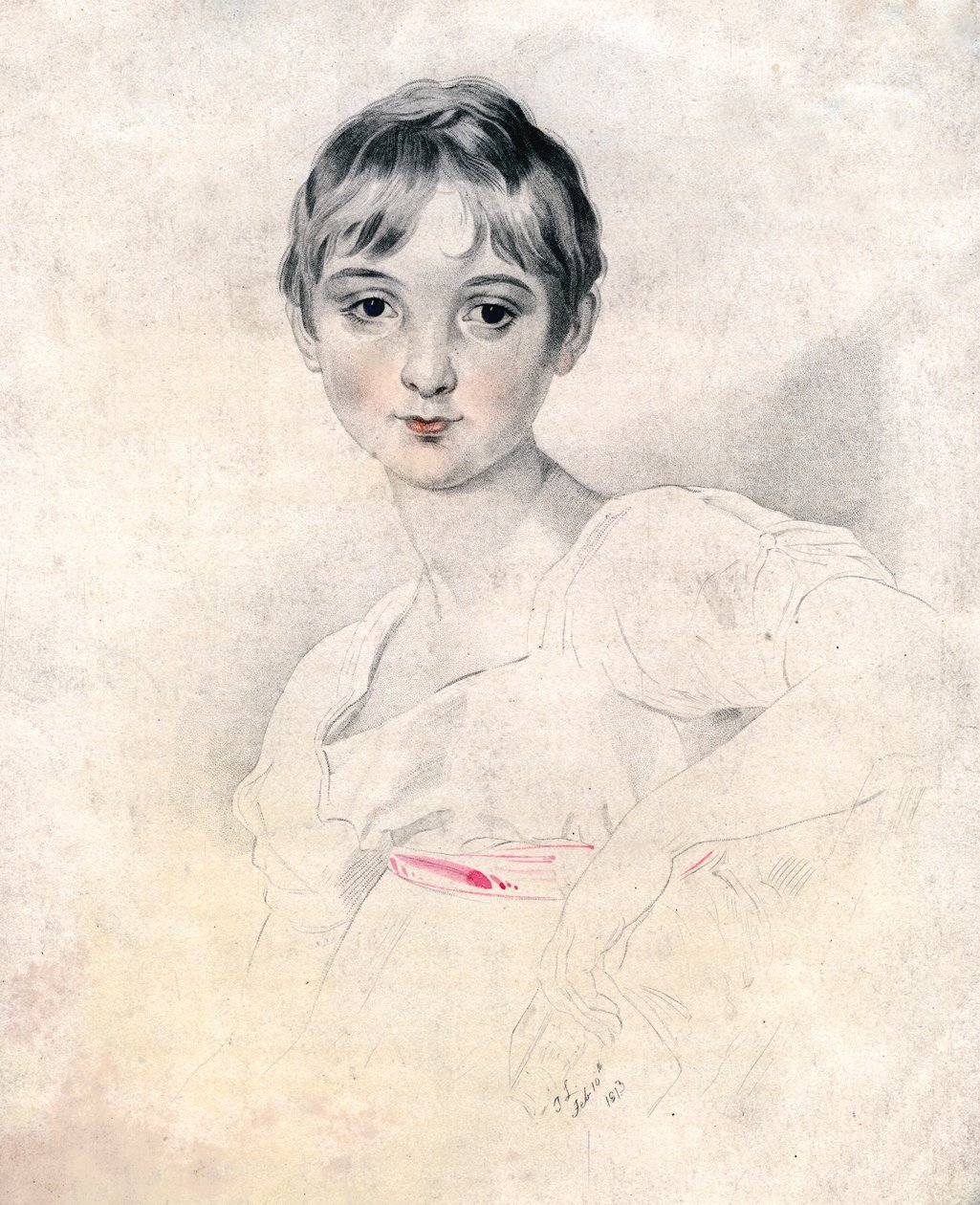 Egy lány portréja, 1813 alkotó: Unbekannt