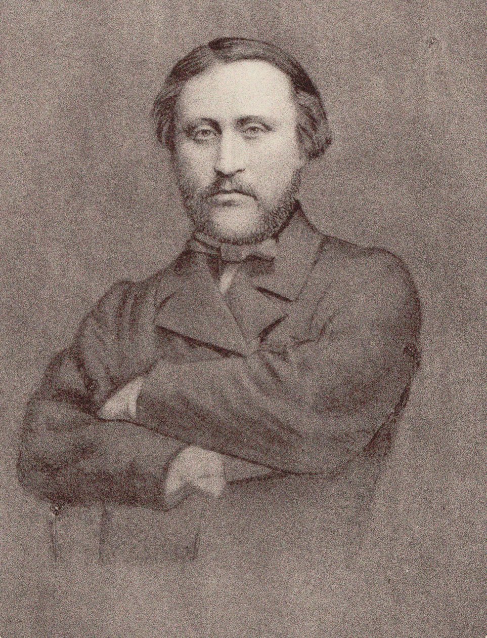 Léon Kreutzer zeneszerző portréja 1817-1868. alkotó: Unbekannt