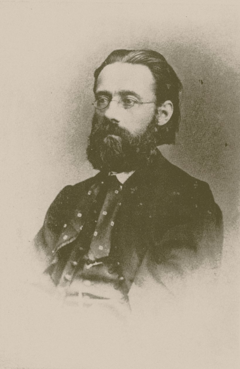 Bedrich Smetana zeneszerző portréja, 1866. alkotó: Unbekannt