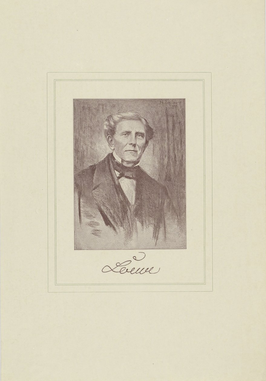 Carl Loewe zeneszerző portréja 1796-1869. alkotó: Unbekannt