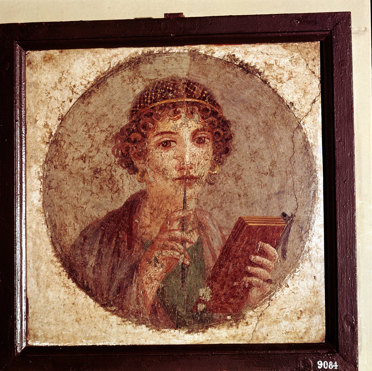Portréfestmény Sapphoról, Pompeii, Olaszország alkotó: Unbekannt