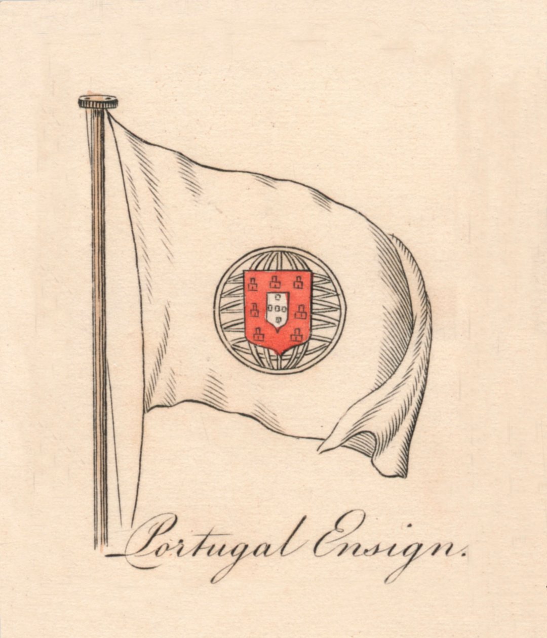 portugál zászlós, 1838 alkotó: Unbekannt