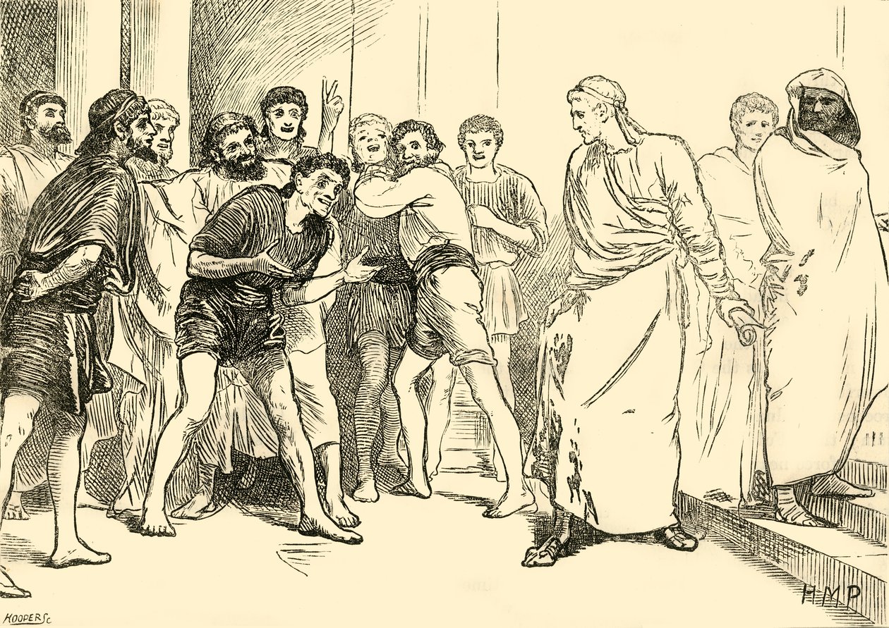 Posthumius a Tarentum Színházban, 1890. alkotó: Unbekannt