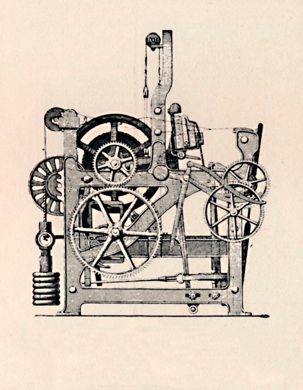 Power Loom oldalnézet, 1836, 1904 alkotó: Unbekannt