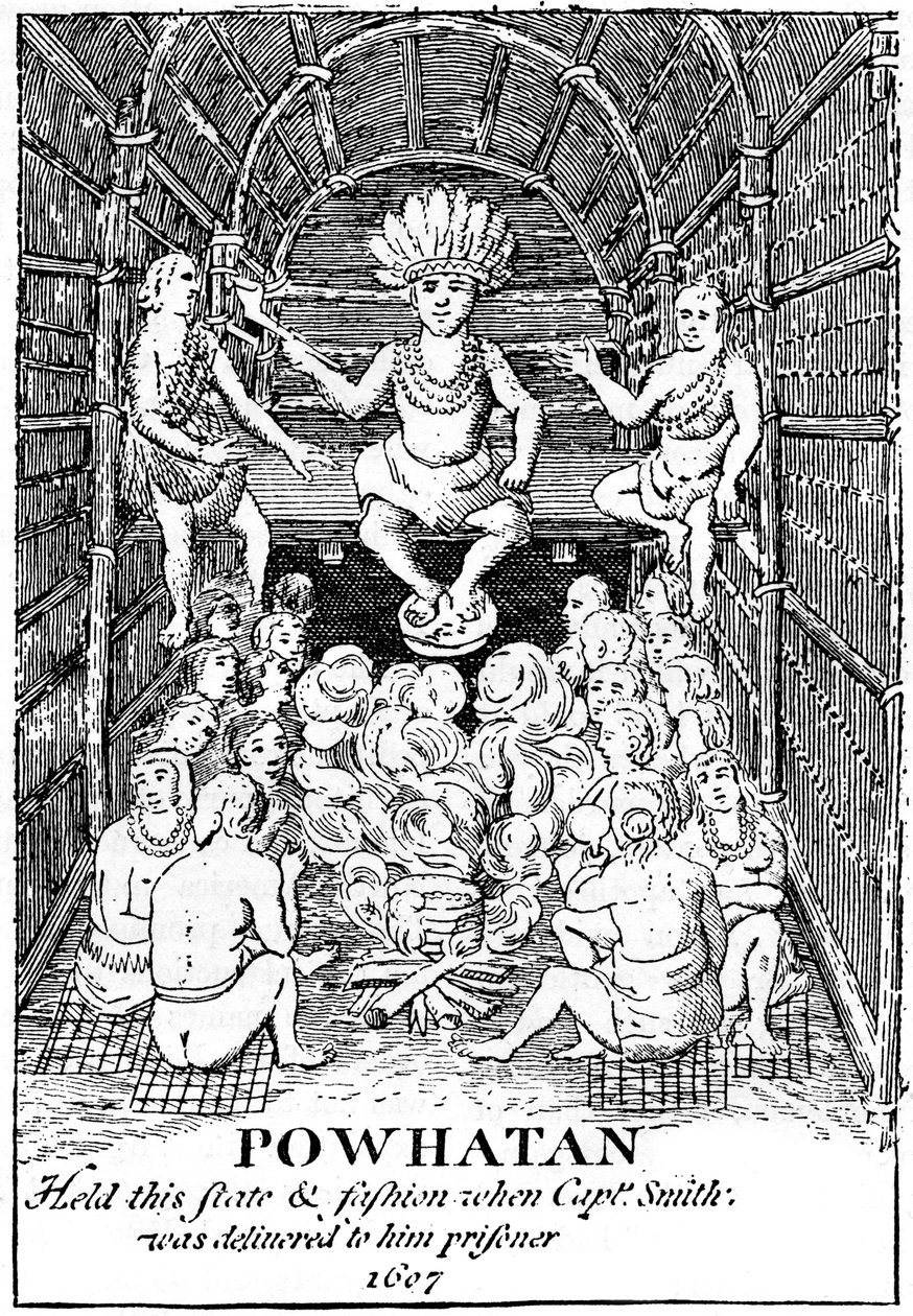 Powhatan államban, 1607 c1880 alkotó: Unbekannt