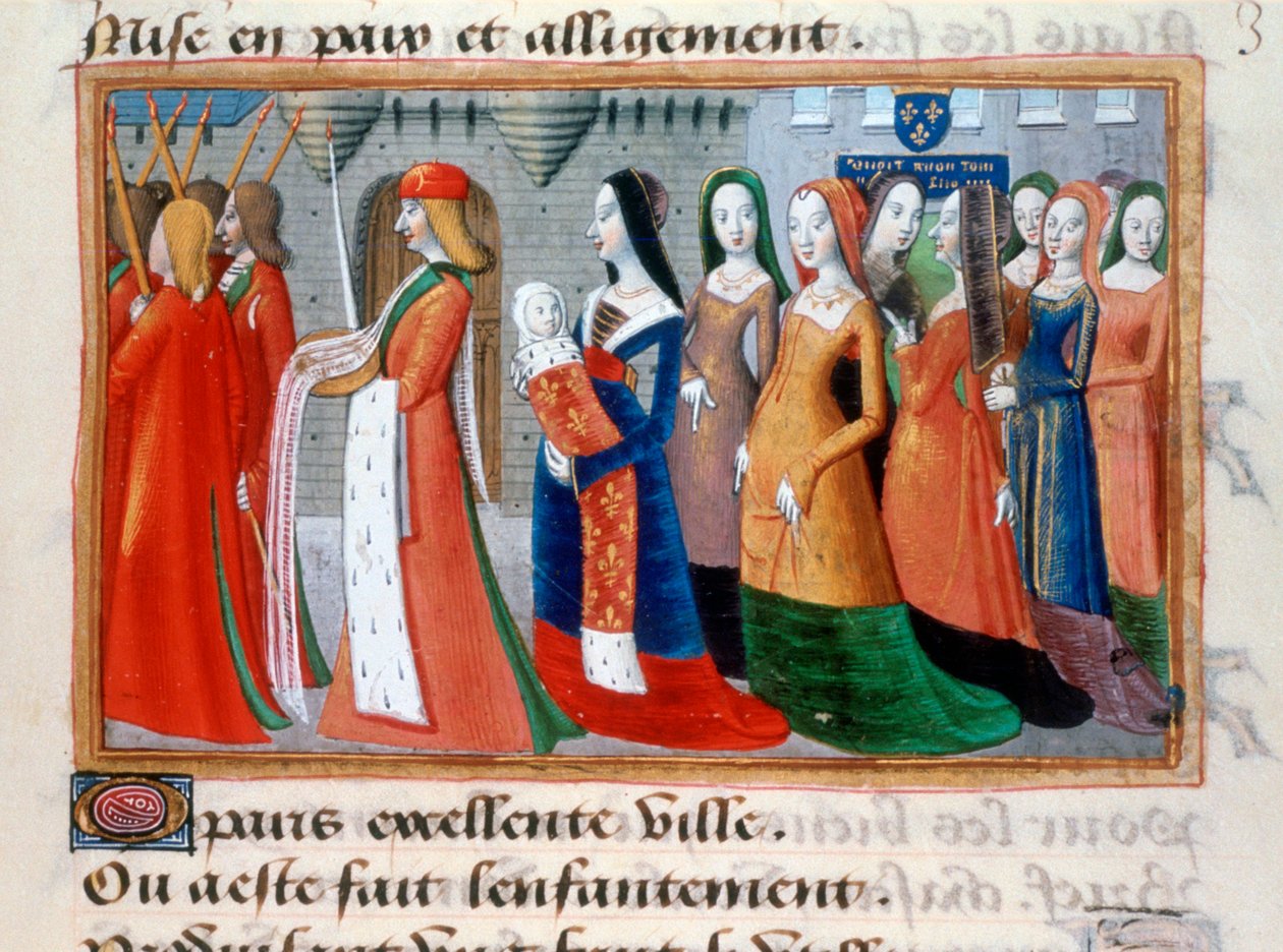 A Dauphin Károly bemutatása, 1403, 1484 alkotó: Unbekannt