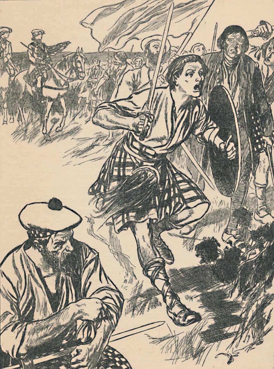 Charlie herceg a cullodeni csatában, 1907 alkotó: Unbekannt