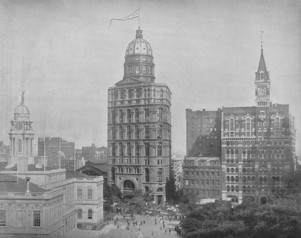 Printing House Square, New York, 1897. alkotó: Unbekannt